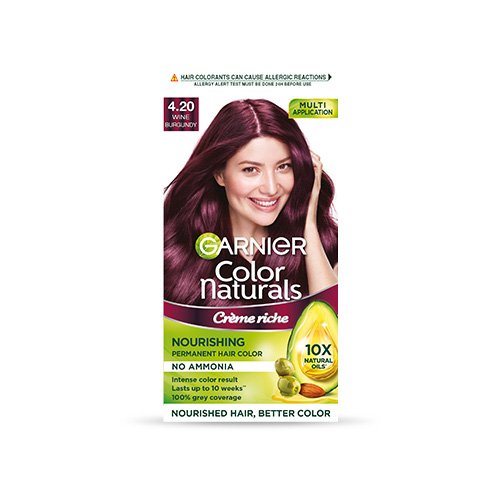 garnier color natural shade 4.2 - wine burgundy